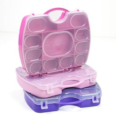 Imagem de Maleta Organizadora com Divisórias para Miçangas, artesanato, ferramentas