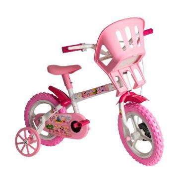Imagem de Bicicleta Infantil Princesinha Aro 12 Rosa E Branca Styll Kids - Styll