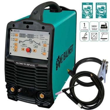 Imagem de Máquina Inversora Solda Balmer Vulcano Tig 300P Ac/Dc 380V