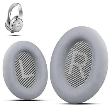 Imagem de Premium Ear Pad Replacement for Bose Headphones Earpads, Compatible with Bose QuietComfort 35 ii /QC35 /QC25 /QC2 /QC15 /Ae2 /Ae2i /Ae2w /SoundTrue & SoundLink, by Krone Kalpasmos - Silver