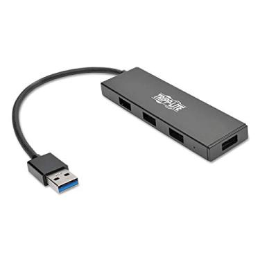 Imagem de Tripp Lite Hub USB 3.0 portátil fino de 4 portas com cabo embutido (U360-004-SLIM)