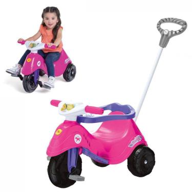 Imagem de Triciclo Infantil Calesita Criança Menina Lelecita Rosa