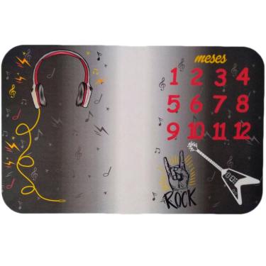 Imagem de Tapete Mesversário Cenário Para Foto Meses Do Bebê Rock