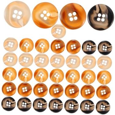 Imagem de Tofficu 160 Peças Botões De Casaco Botões De Costura Para Roupas Botão Manual Faça Você Mesmo Botões De Costura Feitos à Mão Botões Para Página De Recados Resina Quatro Olhos