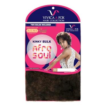 Imagem de Vivica A Fox Hair Collection HKBK16-V extensão de cabelo humano afro cacheado crespo, 1B, 164 g
