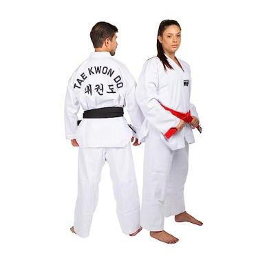 Imagem de Kimono Dobok Taekwondo, Brim Reforçado, Gola Branca, Haganah, A2