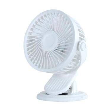 Imagem de NTK, Mini Ventilador Recarregável FAN Portátil Com Clip 3 e Velocidades, Branco