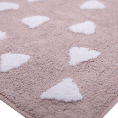Imagem de Tapete de Banheiro Quarto Kids Infantil Bebe Algodão Retangular Vizapi Fun 120x160cm Bege Macadâmia