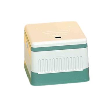 Imagem de JUSHZ Sanita de campismo portátil sanitários exteriores sacos balde para casa interior para carro idosos cabeceira dobrável portátil almofada PU (verde, 22 x 25,5 x 17 cm)