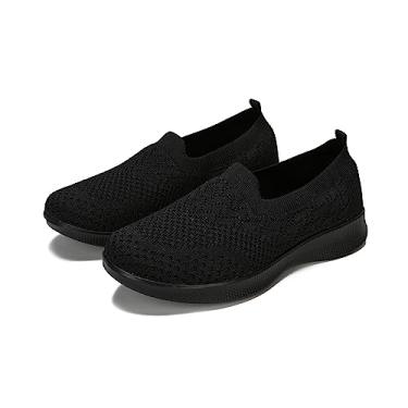 Imagem de Veroders Tênis feminino para trabalho de enfermeira para caminhada ortopédico Zapatillas para mulheres, 112 preto, 10