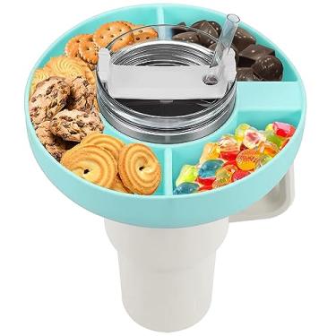 Imagem de NIOIPXA Tigela de lanche para copo Stanley reutilizável recipiente de lanche anel de lanche para Stanley Cup Snack Tray para Stanley Quencher Adventure (azul, 1 pacote)