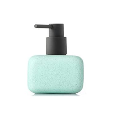 Imagem de Porta Sabonete Líquido Dispensadores de sabão cerâmica suprimentos do banheiro dispensador de sabão garrafa quadrada loção acessórios do banheiro Garrafa(Color:D)
