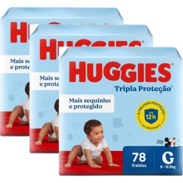 Imagem de Fraldas Descartável Huggies -  Tripla Proteção Hiper - Tamanho G - 234