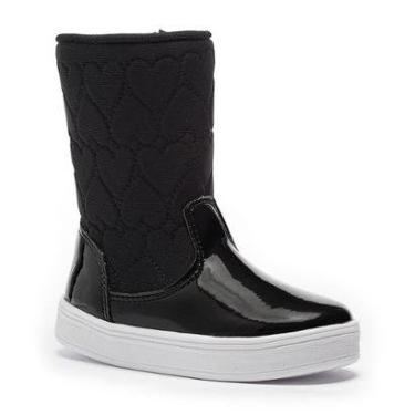 Imagem de Bota Tênis Infantil Feminina Tininha Menina Bordado Coração-Feminino