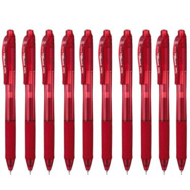 Imagem de Caneta Gel Energel X Rt Pentel 0.5Mm Retrátil Vermelho Kit