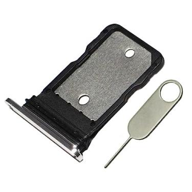 Imagem de PHONSUN Suporte de bandeja de cartão SIM único para Google Pixel 6 Pro 5G (branco nublado) (não para Google Pixel 6 5G ou Pixel 6A 5G)