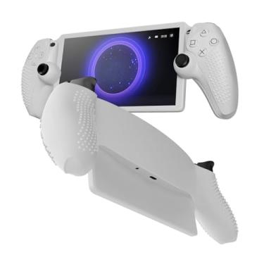 Imagem de TNP Capa protetora de silicone para Playstation Portal Remote Player - Capa branca para portal PS5 - Absorção de choque, anti-impressões digitais, resistente a arranhões, capa antiderrapante para PS