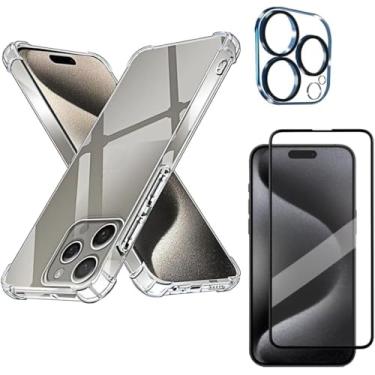 Imagem de Kit Capa Capinha + Película de Cerâmica Premium 9D + Película de Câmera Para iPhone 16, 16 Plus, 16 Pro, 16 Pro Max - (Hard Glass Store) (iPhone 16 Plus (6.7))