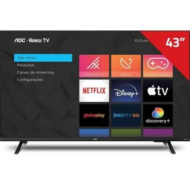 Imagem de Smart tv aoc roku led 43pol