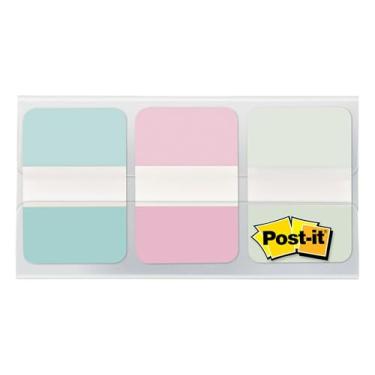 Imagem de Post-it Abas duráveis, 36/pacote, 24/caixa, 2,54 cm de largura, azul gradiente, rosa, transparente (686-GRDNT)