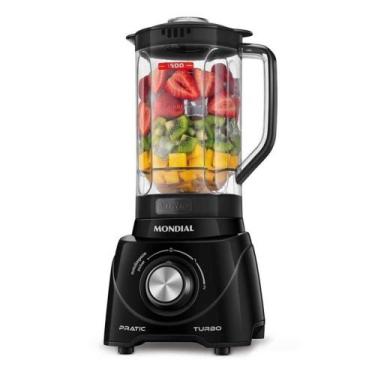 Imagem de Liquidificador Mondial Pratic Turbo 550W L-98-B Preto - 127V, 110V