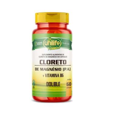 Imagem de Cloreto de Magnésio PA  + Vitamina B6 60 capsulas - Unilife
