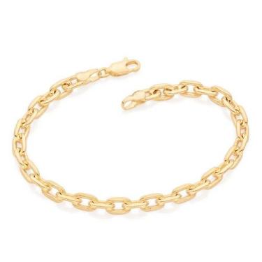 Imagem de Pulseira  banhado ouro 3x 24k 18k e 22k  masculina rommanel elo cadead