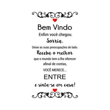 Imagem de Adesivo Parede Frases Seja Bem Vindo Sorria Salão De Beleza - Ouro Pri