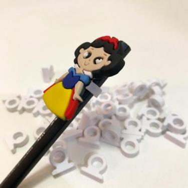 Imagem de Aplique emborrachado kit 30 unidades adaptador para lápis e canetas - 