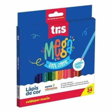 Imagem de Lápis de Cor Mega Soft Color 24 Cores - Tris