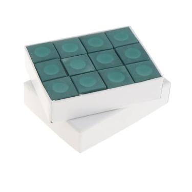 Imagem de Aymzbd 12x Giz para Taco de Bilhar, Giz para Taco de Bilhar, Cubo de Giz de Bilhar, Acessórios de Mesa de Bilhar, Giz de Bilhar para Bar de Torneio de Piscin, Verde