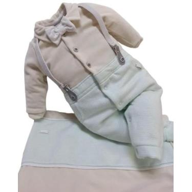 Imagem de Saída Maternidade Plush Bebê Menino Suspensorio Paraiso16130 - Paraíso