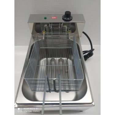 Imagem de Fritadeira elétrica MaqInox 6 litros linha industrial cabeçote inox  -