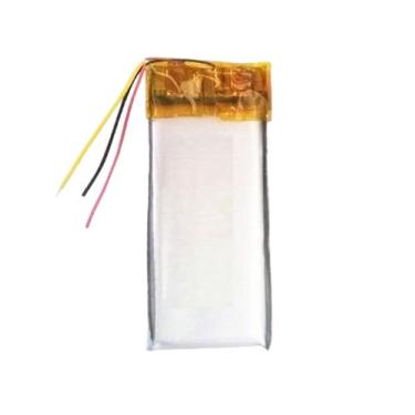 Imagem de bateria 3 fios recarregavel 3,7v 501240 c/ 500mah 5mm de espessura x 12mm de largura x 40mm de comprimento