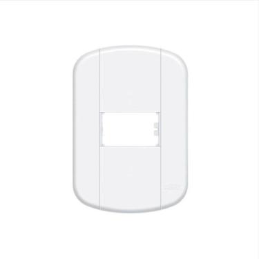 Imagem de Placa 4 X 2 - 1 Modulo Horizontal C/ Tampa Parafusos Blanc+ - Fame