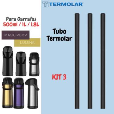Imagem de kit 3 Tubos Para Garrafas De Café Termolar Lúmina Magic Pump 500ml 1L 