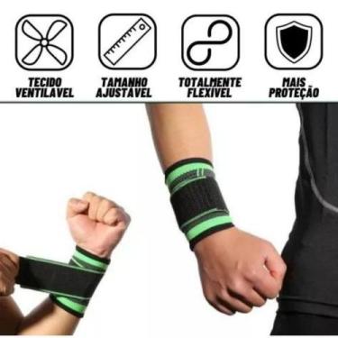 Imagem de Munhequeira Protetor Punho Tendinite Pulso Aberto Ortopedica Suporte S