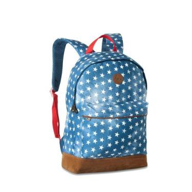 Imagem de Mochila Juvenil Lona Esrela Hay Up Hu8138 Costas Urbana - Macrozao