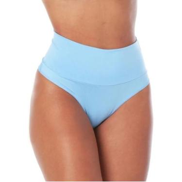 Imagem de 2 Calcinhas modeladora,fio duplo,cos alto,microfibra,segura barriga - 