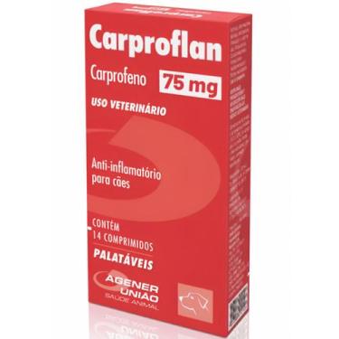 Imagem de Anti-inflamatório Carproflan Cães Agener Porte Médio 75mg