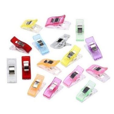 Imagem de 50 Mini Prendedor Clips Wonder Prender Tecidos Cartonagem Colorido - A