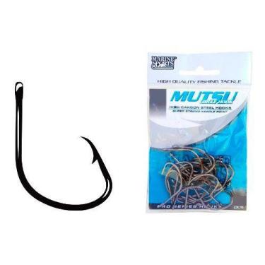 Imagem de Anzol Mutsu Circle Hook Nº 4/0 Black - Marine Sports - 20 Peças