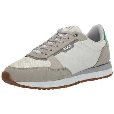 Imagem de BOSS Tênis masculino Kai Retro Style Low Profile, Bege, 45