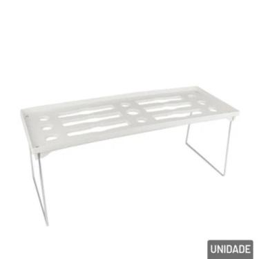 Imagem de Prateleira de Plástico 39x15cm Desmontável Branco - TINGS