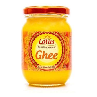 Imagem de Manteiga Clarificada Lotus Ghee 200g Original Sem Lactose, Tradicional