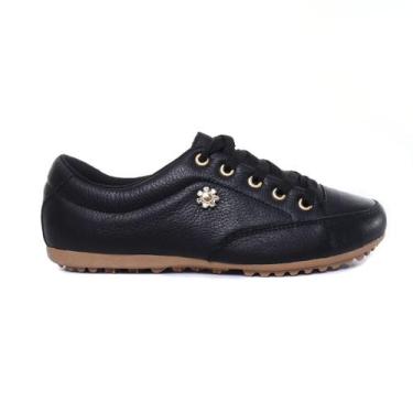 Imagem de Sapatênis Feminino Em Couro Casual e Confortável Para o Seu Dia a Dia 