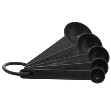 Imagem de Conjunto c/ 5 Colheres Medidoras para Cozinha Receita Profissional Con