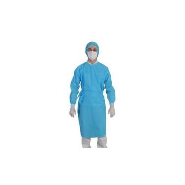 Imagem de Avental Manga Longa Punho Lastex 1,10x1,40cm 30g Azul 10un - Tissy