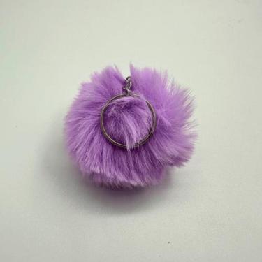 Imagem de Chaveiro Pompom Pelúcia Lilás 70 mm (3 Un) - Redelease