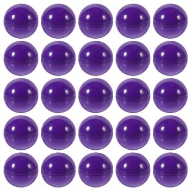 Imagem de Luxshiny 50pcs Bingo Balls Lottery Balls Plastic Hollow Bingo Balls Raffle Balls Purple Lotto Ball Round Vending Machine Capsules Activities Game Balls Props 4cm
